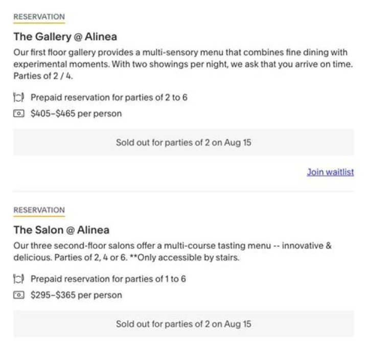 Alinea Menu and Prices - SarkariResult