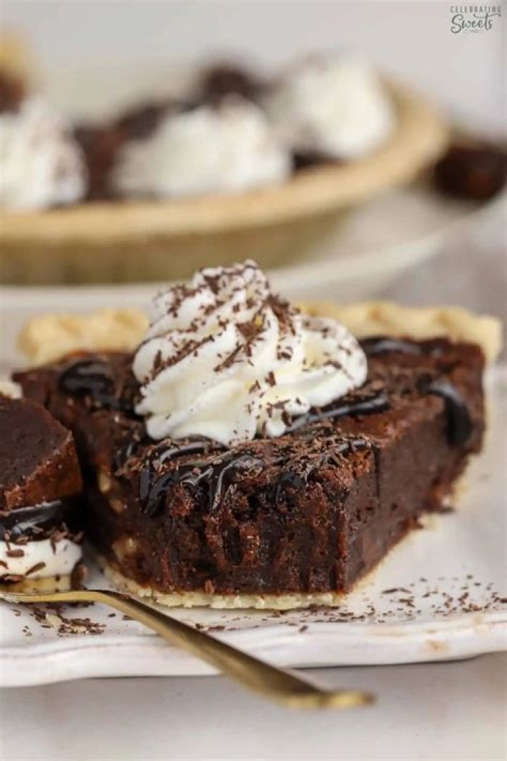 Fudgy Brownie Pie - Celebrating Sweets