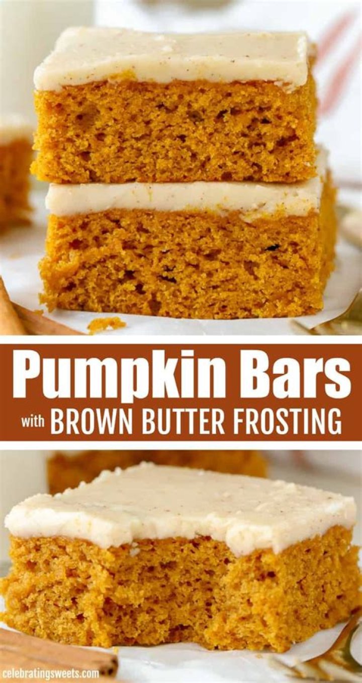Pumpkin Bars - Celebrating Sweets